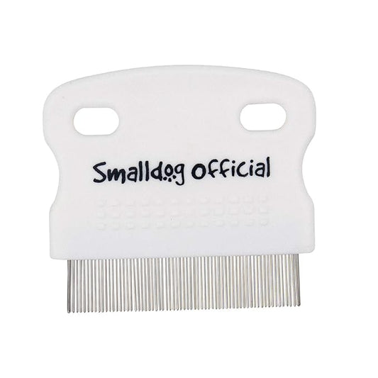 Tear Stain Remover - Fine Tooth Metal Comb to Clean Dogs Eye Boogers - Steel Pet Cleaner and Grooming Accessories - Care for Small Dog Breeds like Shih Tzu, Poodle, Yorkie, Goldendoodle and More