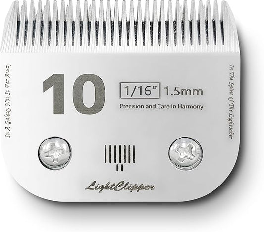 Detachable Ultra Edge Dog Clipper Blade - Constructed of Carbonized Steel, Resists Heat and Rust with Long-Lasting Sharp Edges - A5 Series (FC-10: 1/16" (1.5MM))