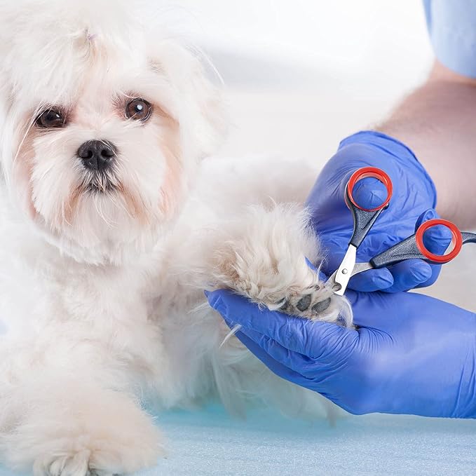 20 Pieces Scissors Finger Rings Silicone Pet Shears Finger Rings rubber finger dog hair scissors for Grooming Scissors Pet Hair Shears