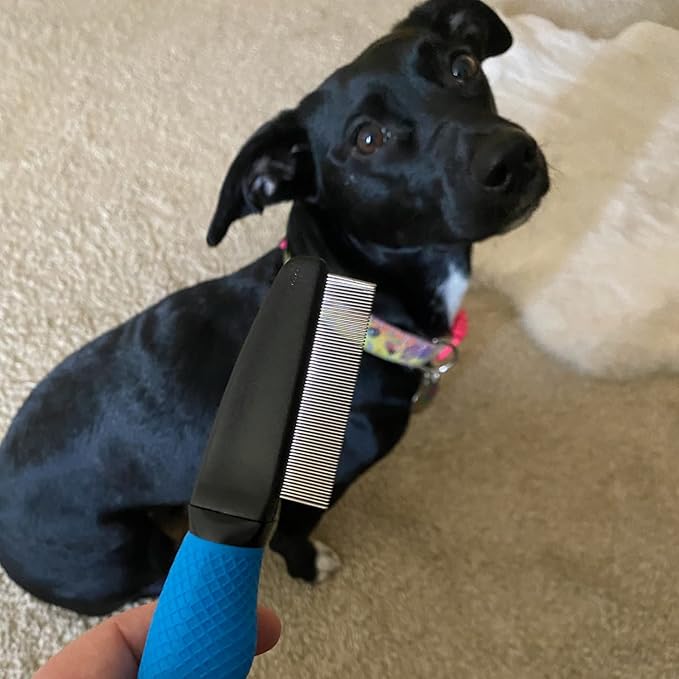 Snuggle Puppy Grooming - Flea Comb for Dogs - Helps Remove Fleas from Pets