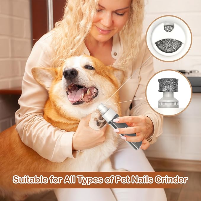 4 in 1 Dog Grooming Kit with LED Display, Dog Grooming Clippers with 4 Guide Combs, Rechargeable Low Noise Cat Hair Trimmer, Pet Paw Trimmer for Cat Dogs Paws Face Ears