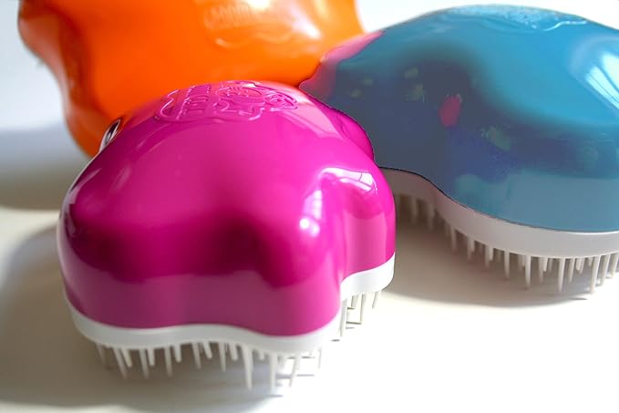 Small 4" Dog Pet Hair Massaging Brush Grooming Tool for Cats Dogs Long or Short Hair Royal Relief Blue