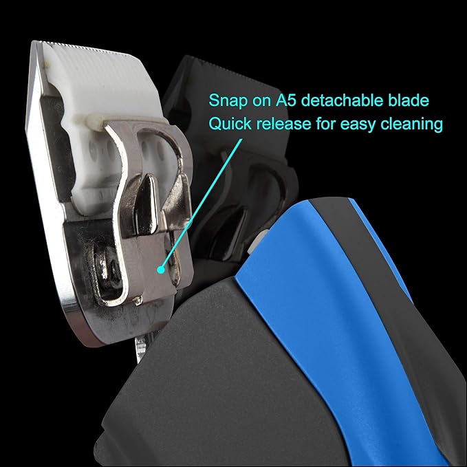 Detachable Ceramic Blade - Size 3 3/4F Blade 1/2", Made of High-Tech Ceramic Materials, Compatible with Most Andis, Oster, Wahl A5 Clippers
