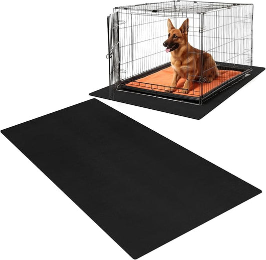 PVC Pet Crate Floor Protection Mat 32" x 50" XXL Washable Floor Covering Reusable Waterproof Non Slip Rug Whelping Pad for Pet