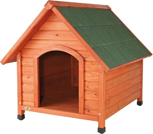 TRIXIE Natura Pitched Roof Dog House, 34.75" L X 30.5" W X 32.5" H