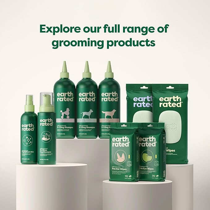 Earth Rated Dog Deodorizing Spray, Conditioning & Odor-Eliminating Perfume for Dogs, for All Coat Types, Refreshing White Tea & Basil Scent, 8 oz.