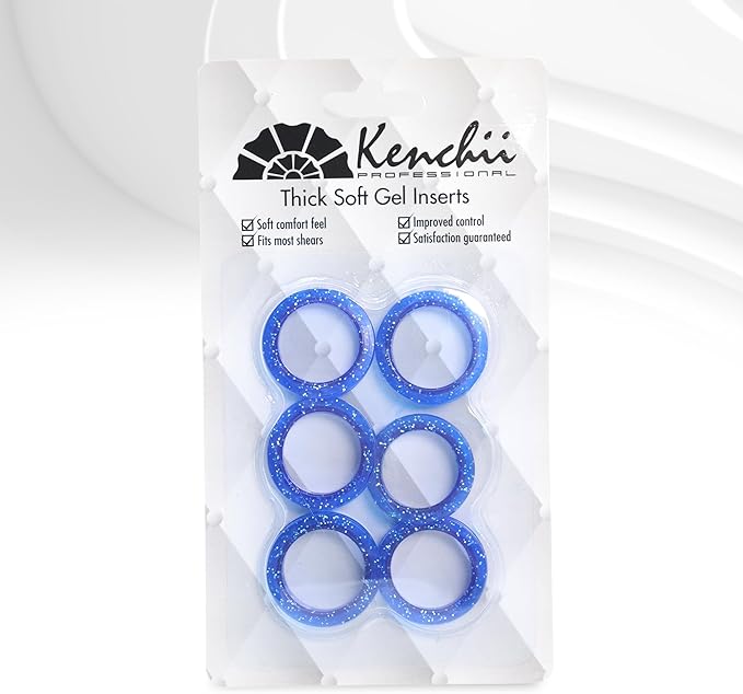Kenchii Extra Soft Premium Shear Finger Ring Inserts - Thick, Quality Comfort. Elevate Your Grooming Experience with Precision and Style in Multiple Colors
