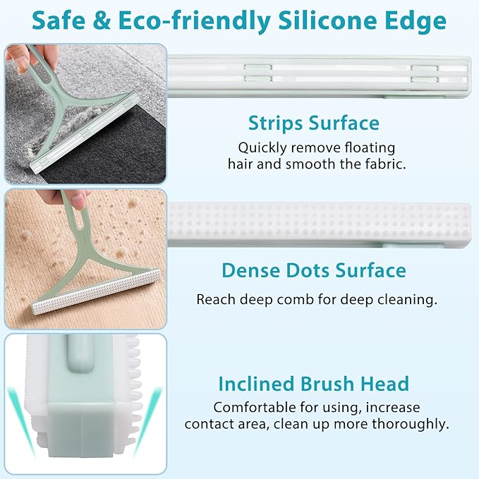 LIONROGE Cat Grooming Glove Brush,Self-Cleaning Slicker Pet Brush for Short and Long Haired Pets,Dog Bath Brush for Shedding and Grooming,Removes Loose Hair and Tangles,Promote Circulation