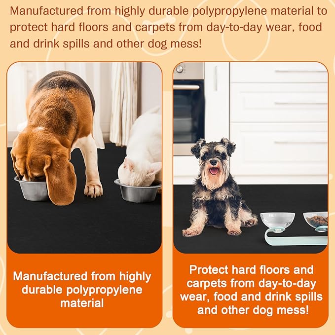 PVC Pet Crate Floor Protection Mat 32" x 50" XXL Washable Floor Covering Reusable Waterproof Non Slip Rug Whelping Pad for Pet