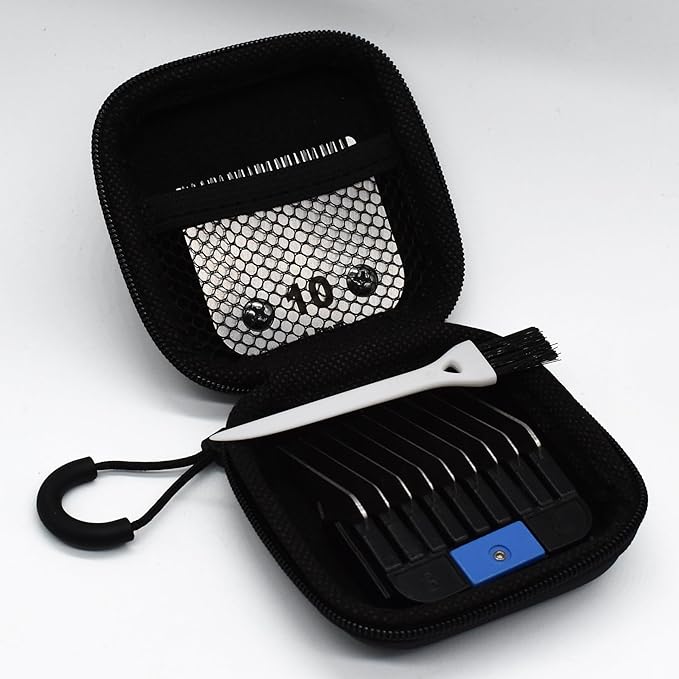 Professional A5 Style Animal Clipper Stainless Steel Color-Coded Snap-on Attachment Guard Guide Comb, 1/8"-1" Compatible with Wahl KM Series Oster A5 Andis Detachable Blade Pet Groomers (#3 - 3/8")