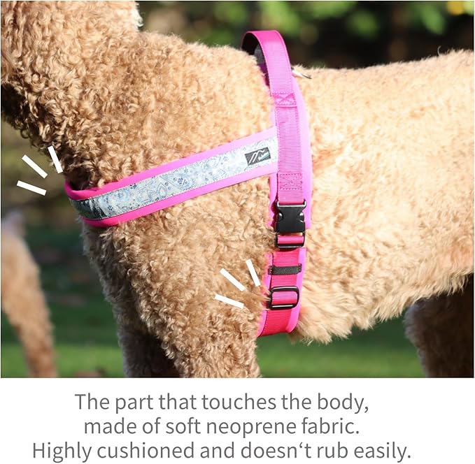 hakusan】 New Just Fit Dog Harness Dragon - Reflective, Paisley, Stress-Free, Japanese Made,one-touch buckles,easily put on, (Red×Black, 00)