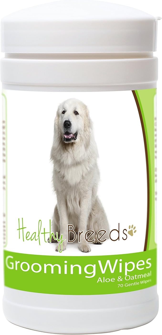 Healthy Breeds Great Pyrenees Grooming Wipes 70 Count