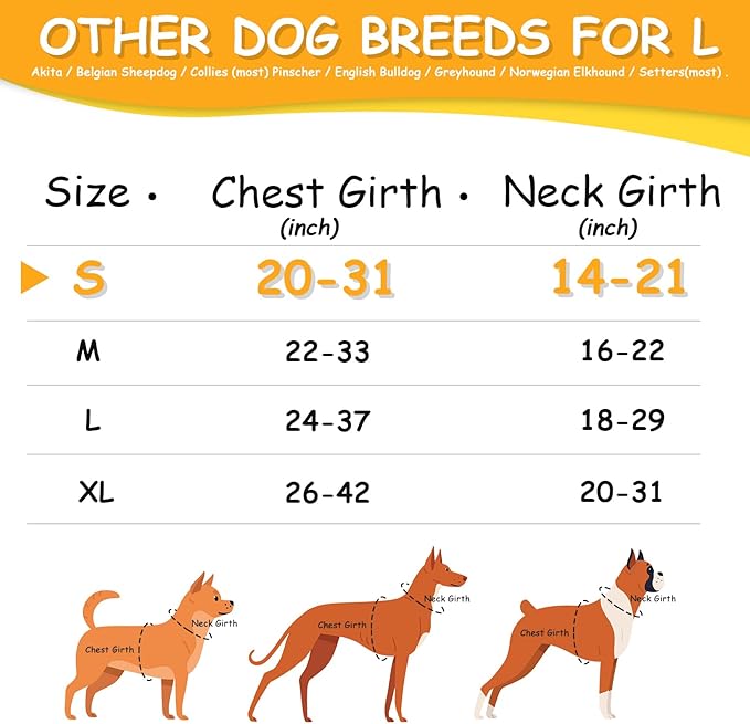 AUROTH Dog Harness Small Sized Dog, Small No Pull Dog Harness, Dog Harness for Small Dogs, Harness Small Size Dog Vest Harness with Handle, Army Yellow S