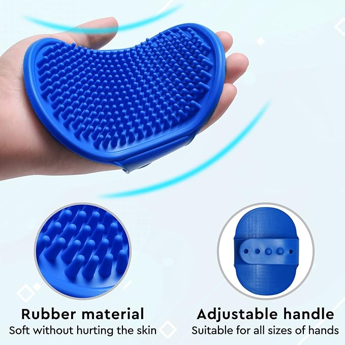 LIONROGE Cat Grooming Glove Brush,Self-Cleaning Slicker Pet Brush for Short and Long Haired Pets,Dog Bath Brush for Shedding and Grooming,Removes Loose Hair and Tangles,Promote Circulation