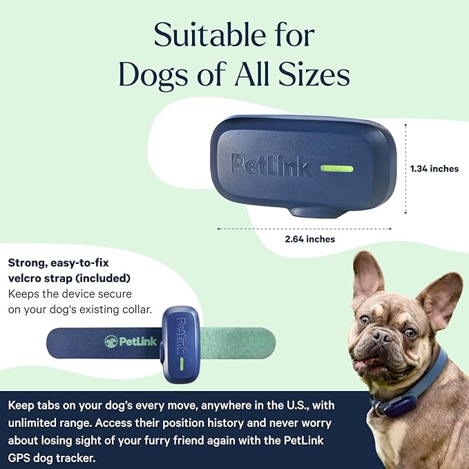 GPS Dog Tracker - Real-time Pet Tracker Collar - Waterproof Dog Tracker GPS with Virtual Fence