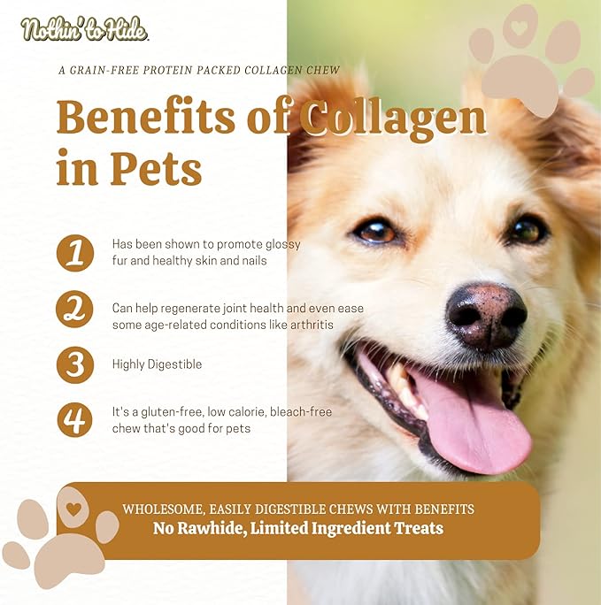 Fieldcrest Farms Nothin to Hide Flip Chips Dog Chews - All Natural Rawhide Alternative Treats for Dogs, Chicken, Beef or Peanut Butter Flavor Snack for All Breed Dogs - 3 Pack (Peanut Butter)