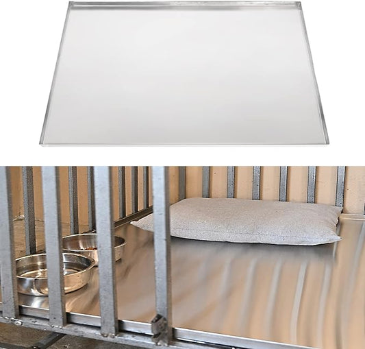 35x21.63x1 Replacement Tray for Dog Crate, Stainless Steel, Chew-Proof and Crack-Proof Dog Kennel Tray Replacement
