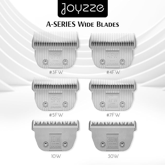 Raptor/Falcon Series A Wide Blade - Professional Grade Dog Clipper Grooming Blades, Detachable, Replacement - Stainless Steel, Coated Ceramic (A Series #30W)
