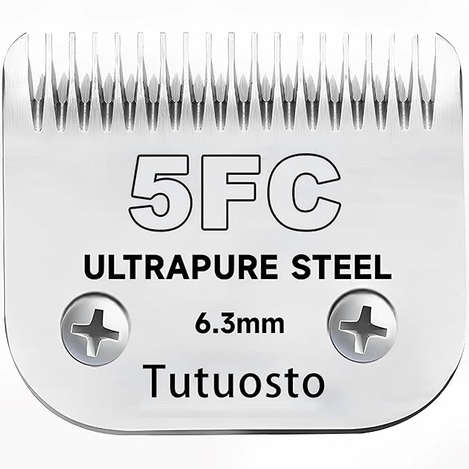 Size 10/5FC Clipper Blades Pet Grooming Clipper Replacement Blades Detachable Blade Compatible with andis/wahl/Oster Dog Clippers