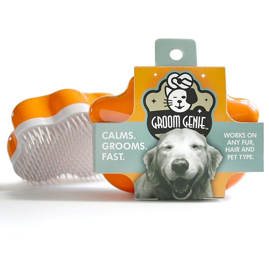 Large 5" Dog Pet Hair Massaging Brush Grooming Tool for Cats Dogs Long or Short Hair Tangerine Orange