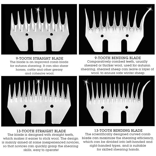 Sheep Shears For Dogs, Dog Grooming Blades, Sheep Shears Replacement Blades Stainless Steel Clipper Blades For Dog Grooming Grooming Blades for Grooming Goats, Lambs, Llamas, Alpacas