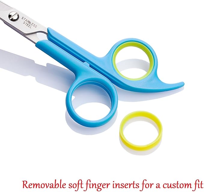 Premium Quality Grooming Scissors Set for Dog and Cats (2 Piece Set Incudes Cutting Shear and Thinning Shear 6.5 inch) with Rounded tips