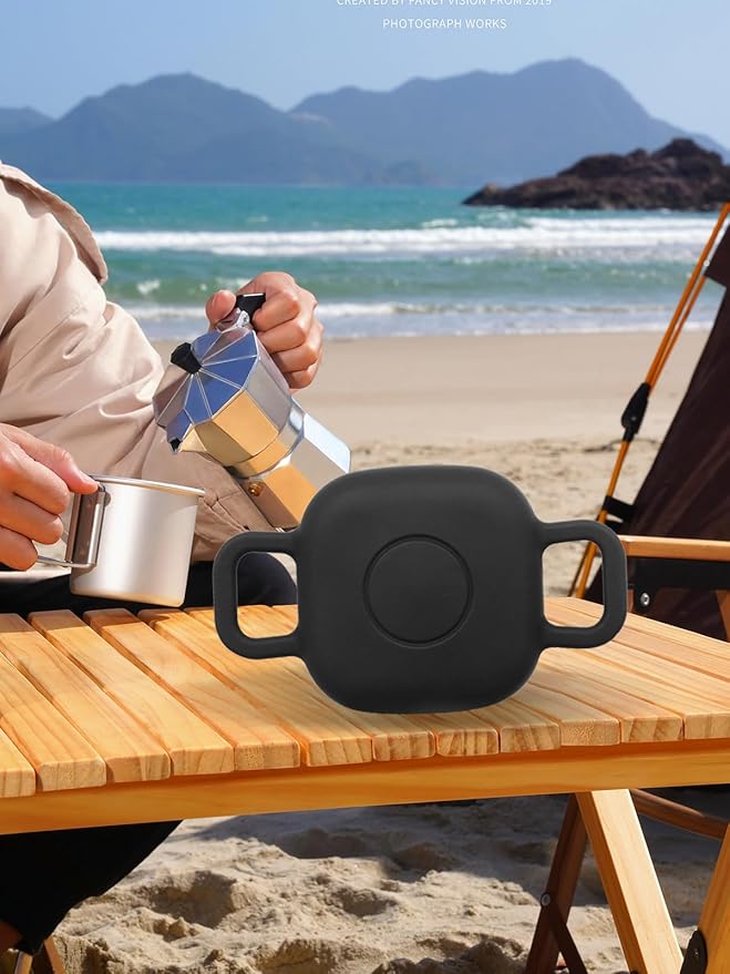 Case for Tile by Life360 Mate (2024) Bluetooth Tracker for Dog, Cat, Pets, Soft Silicone Protective Portable Scratch Shock Resistant，1 Black+1 White.