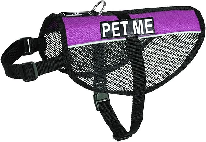 Doggie Stylz Service Dog mesh Vest Harness Cool Comfort Nylon Purchase Comes with 2 Reflective PET ME pathces. Please Measure Your Dog Before Ordering