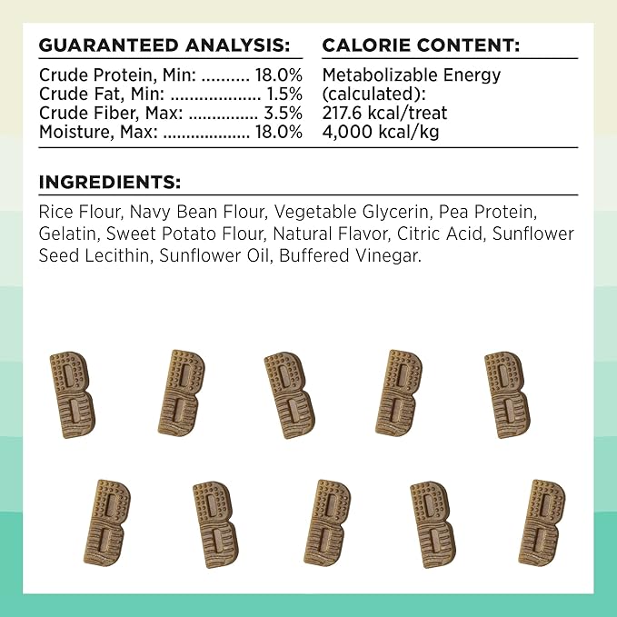 BIXBI Natural Dog Dental Care Chews Oral Health Dog Treats, for Medium/Large Size Dogs, 15 Treat Pack