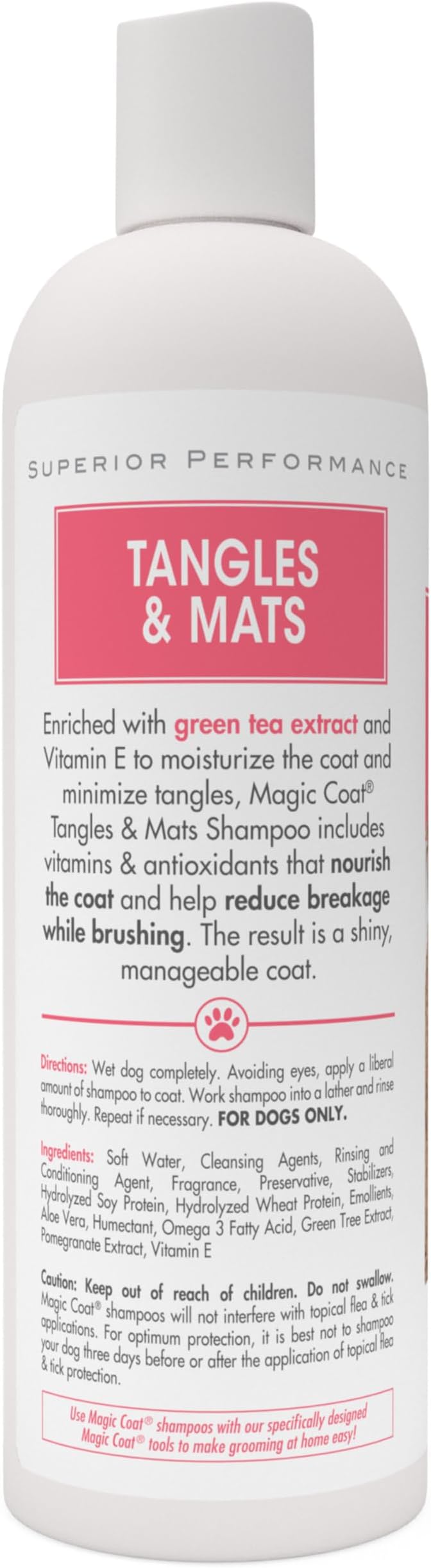 Four Paws Magic Coat Tangles and Mats Dog Grooming Shampoo, Violet Scent, 16 Ounce Bottle