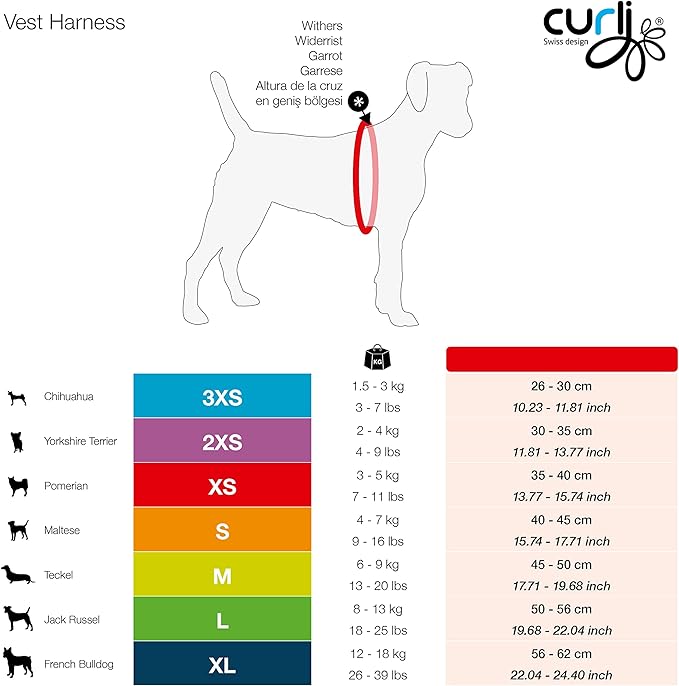 Curli Vest Harness Air-Mesh Skyblue S