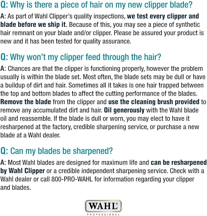 Wahl Professional Animal Competition Series Detachable Blade - 15/64-Inch Cut Length, 5F Full Coarse (2372-100)