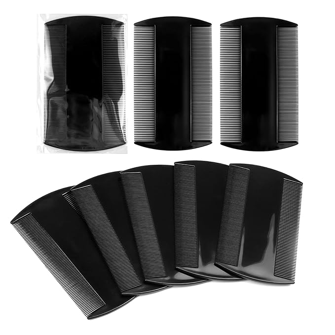 Lice and Flea Grooming Combs, 50 Pack Fine-Tooth Plastic Hair Combs for Pets