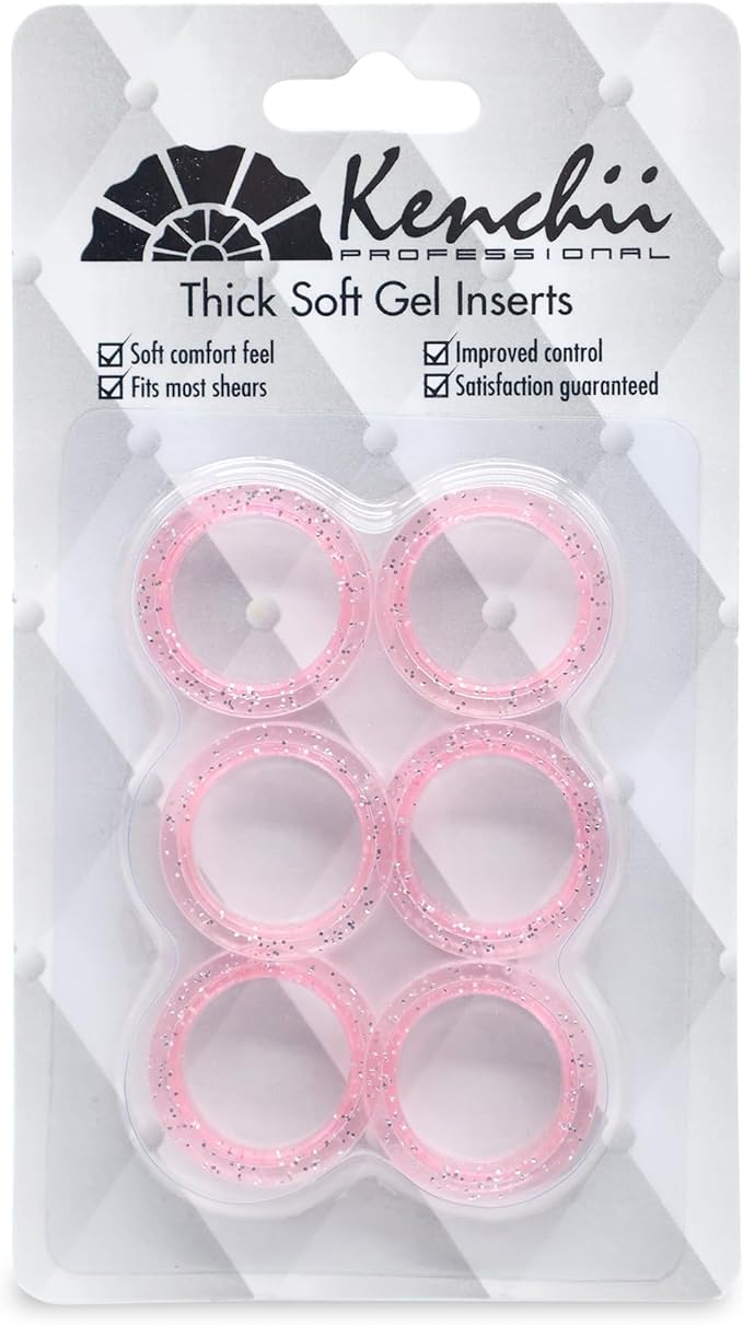 Kenchii Extra Soft Premium Shear Finger Ring Inserts - Thick, Quality Comfort. Elevate Your Grooming Experience with Precision and Style in Multiple Colors