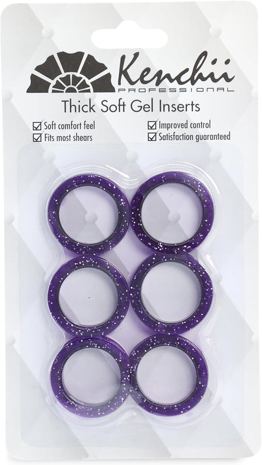 Kenchii Extra Soft Premium Shear Finger Ring Inserts - Thick, Quality Comfort. Elevate Your Grooming Experience with Precision and Style in Multiple Colors