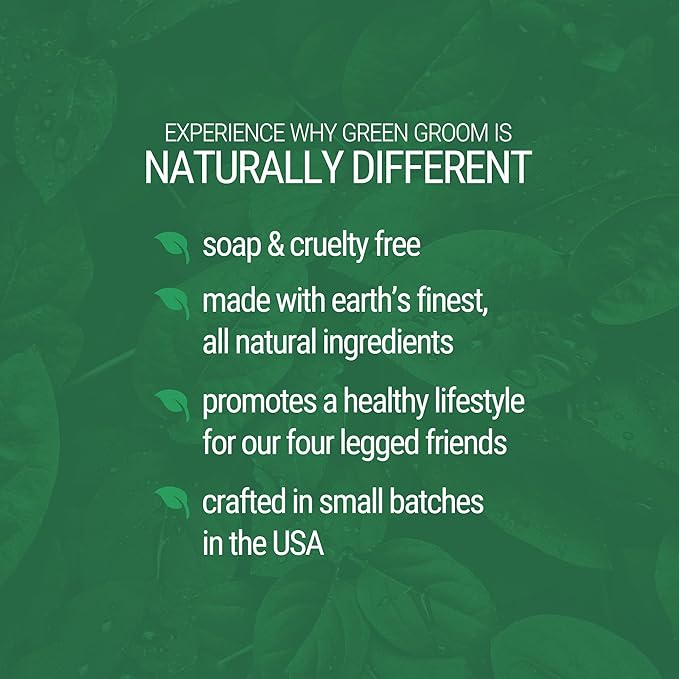 Green Groom Odor Eliminator Dog Shampoo, 16 oz - Crafted with Odortrol, All Natural Ingredients, Antioxidant Rich, Eliminates Smelly Pet Odors, Powerful Deodorizing Formula, Professional Grade