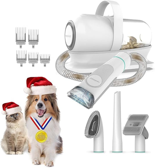 Neakasa by neabot P1 Pro Pet Grooming Vacuum Suction 99% Pet Hair, Dog Grooming Kit with 5 Professional Grooming Shedding Tools for Dogs Cats and Other Animals