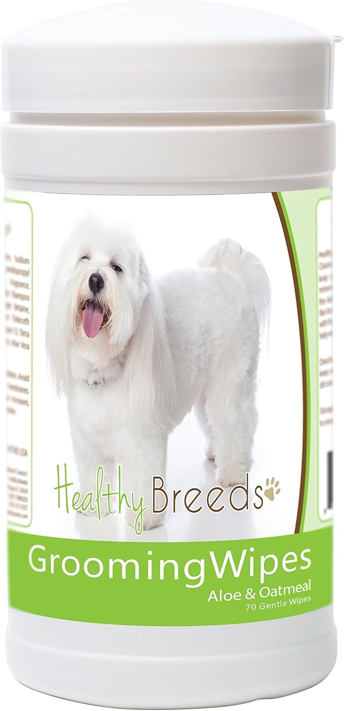 Healthy Breeds Coton de Tulear Grooming Wipes 70 Count