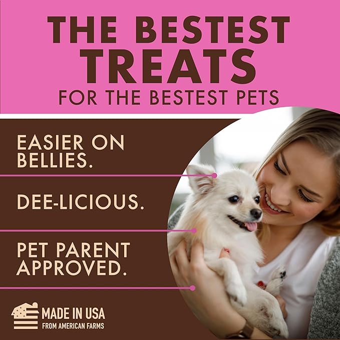 etta says! Pork + Bacon Snack Bars - Premium All Natural Meat Treats for Dogs - Human Grade - Made in The USA (6 Count Pack of 1)