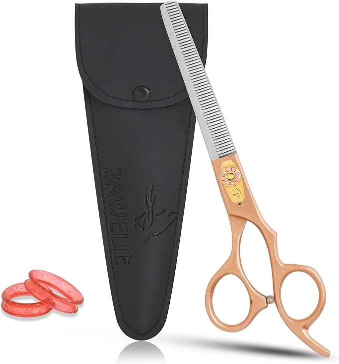Thinning Shear for Dogs-7.5” Professional Thinning Shear with 56 Teeth, Japanese Stainless Steel,Ergonomic Heavy Duty Sharp and comfortable Blender Scissor for Dog, Cats and other Animals
