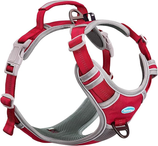 ThinkPet No Pull Harness Breathable Sport Vest with Handle-Dog Harnesses Reflective Adjustable for Medium Large Dogs