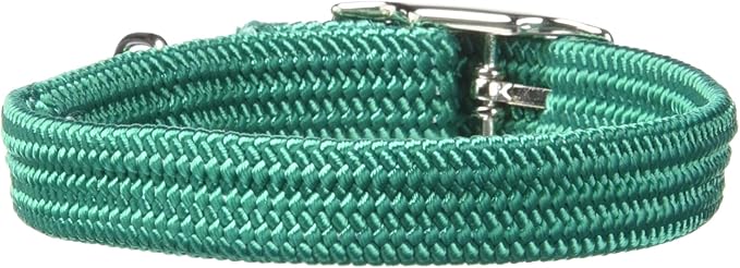 Kool Kat Elastic Cat Safety Collar with Bell, Green, 8"