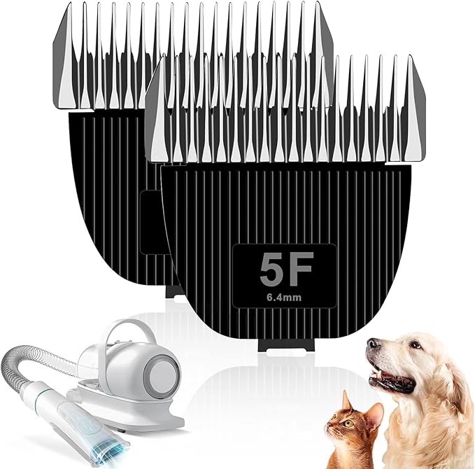 Replacement Blade for nebot P1 Pro Pet Grooming Kit & Vacuum,Size-5F Cut Length 1/4”(6.3mm),2 Pack
