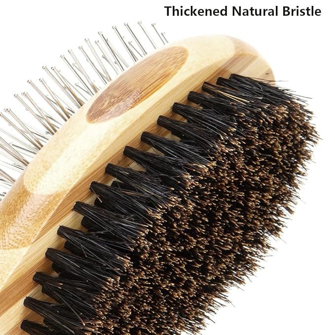 Skin-Friendly Grooming Brush for Shedding - Deshedding Tool for Dogs and Cats with Long Hair, Pet Supplies Accessories