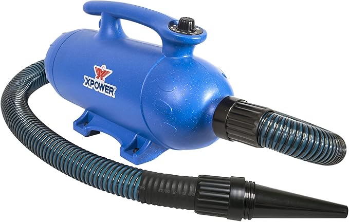 XPOWER B-27 Powerful, Professional Pet Grooming Force Dryer with Dual Motors, Variable Speed Control