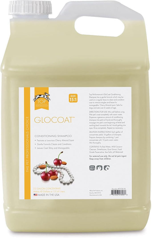 Top Performance GloCoat Cond Pet Shampoo, 2.5-Gallon