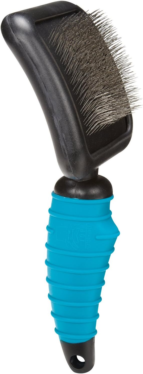 Master Grooming Tools Ergonomic Soft Slicker Brushes — Molded Brushes for Grooming Dogs - Large, 4" x 3½"