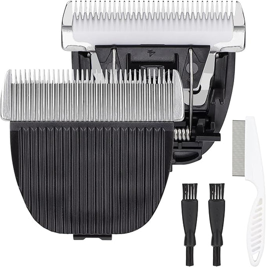 Pet Dog Grooming Replacement Blades: Low Noise Pet Clipper Replacement Blades for ONEISALL Dog Low Noise Dog Clipper & Dog Hair Vacuum Clipper
