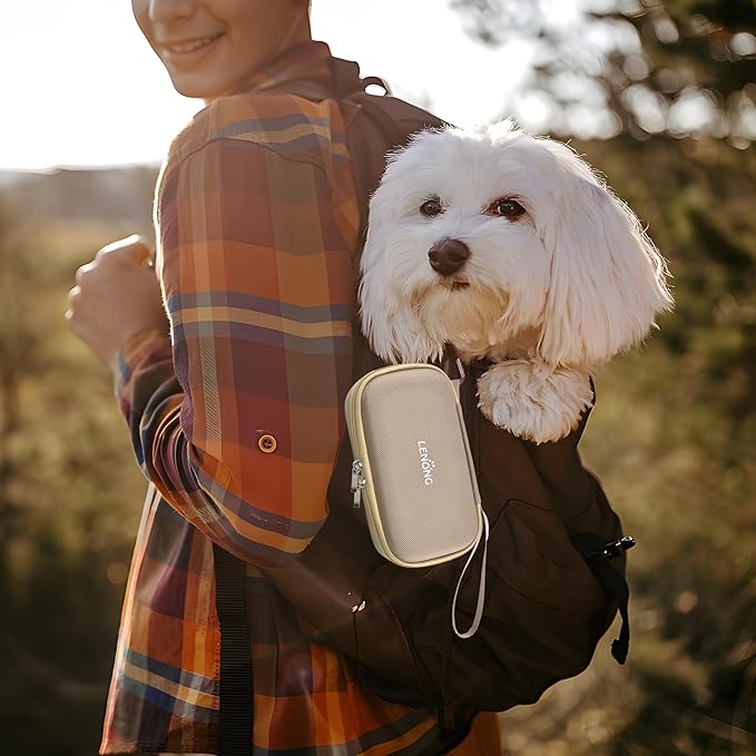 LENONG Small EVA Case Portable Protection Hard Sleeve Universal Zipper Pouch Carrying Bag for Nail Grinder, Shaver Clipper, Cell Phone, Earphone, Powerbank, Charging Cable, Key - Mesh Inner Pocket