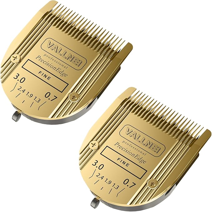 Detachable Adjustable Pet Dog Grooming Clipper 5-in-1 Blade Compatible with WAHL Professional Animal Blade Arco, Bravura, Chromado, Creativa, Figura, and Motion Pet, Dog, and Horse Clippers Golden